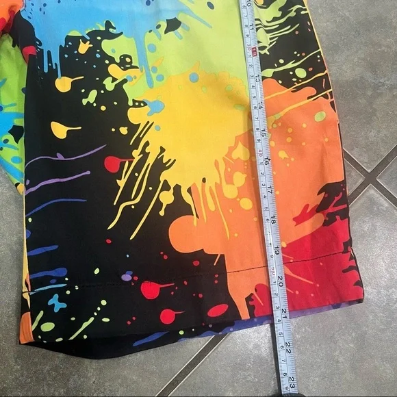 Loudmouth Paint Splatter Men’s Golf Pants Sz 35 Black Golfing Chino Retro Preppy - Picture 3 of 10